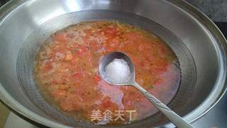 番茄豆腐汤的做法步骤:7