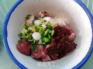腌豇豆粉蒸牛肉的做法步骤:5