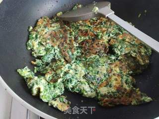 韭菜煎蛋的做法步骤:7