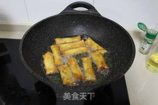 #春季野菜#——荠菜春卷的做法步骤:15