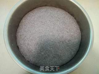 黑米面豆沙发糕的做法步骤:5