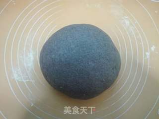 黑米面豆沙发糕的做法步骤:6