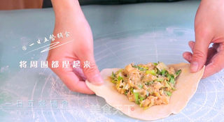 鸡肉豆腐馅饼的做法步骤:7