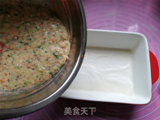 南极磷虾时蔬蒸糕的做法步骤:7
