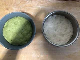 双色花卷的做法步骤:6