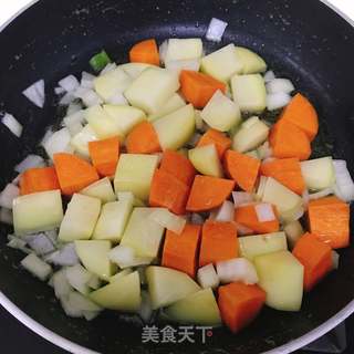 咖喱虾的做法步骤:4