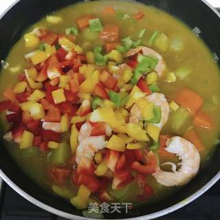 咖喱虾的做法步骤:8