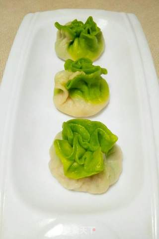 翡翠白玉蒸饺的做法步骤:13