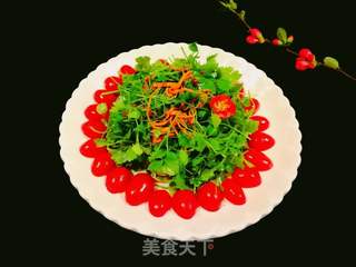 三叶香凉拌圣女果的做法步骤:7
