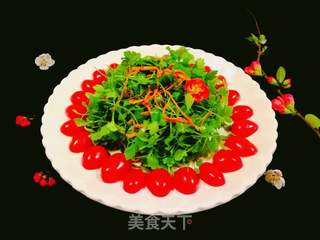 三叶香凉拌圣女果的做法步骤:8
