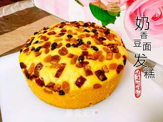 奶香豆面发糕的做法步骤:6