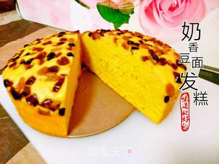 奶香豆面发糕的做法步骤:9