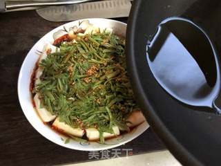 香椿拌豆腐#春季野菜#的做法步骤:8
