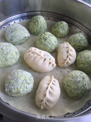 春之食:苜蓿菜馍的做法步骤:10