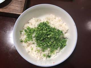 西兰花肉松饭团的做法步骤:4