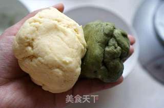抹茶大理石饼干的做法步骤：7