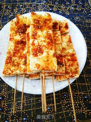 烤千叶豆腐的做法步骤:10