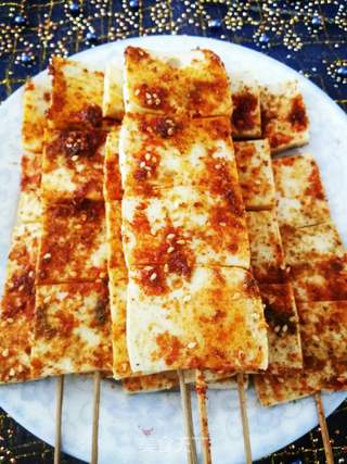 烤千叶豆腐的做法步骤:12