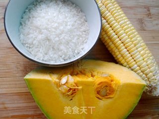 南瓜玉米粥的做法步骤：1