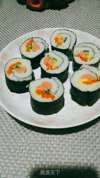 海苔寿司的做法步骤:14