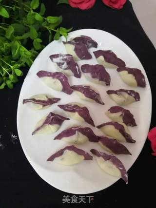 紫薯粉煎饺的做法步骤:12