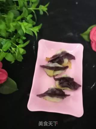 紫薯粉煎饺的做法步骤:15