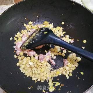 #便当#酸豆角炒笋丁的做法步骤:3