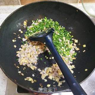 #便当#酸豆角炒笋丁的做法步骤:4