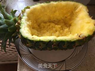 菠萝炒饭的做法步骤:3