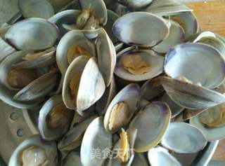 蒜香蛤肉的做法步骤：3