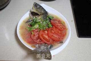 番茄鲫鱼汤的做法步骤:12