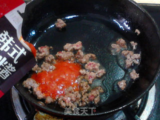 韩风牛肉酱通心粉的做法步骤:8