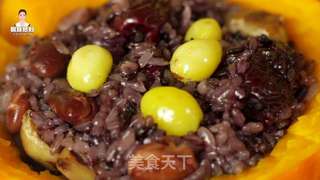 韩式南瓜黏米饭的做法步骤:14