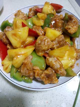 菠萝咕噜肉的做法步骤:7