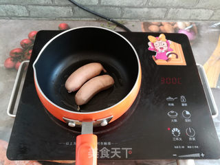 三文鱼肠香菇酱意面的做法步骤:9