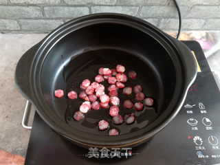 香菇酱炒饭的做法步骤:6