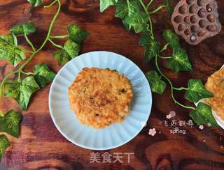 宝宝辅食~磷虾藕饼的做法步骤:19