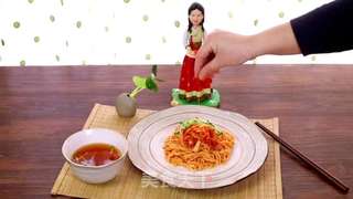 韩式辣白菜拌面的做法步骤:9