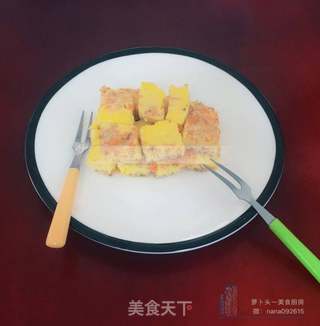 蛋黄瘦肉蔬菜羹 9月龄+的做法步骤：9