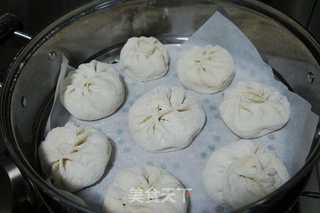 酸菜馅大包子的做法步骤:7