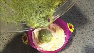 青菜肉泥面的做法步骤:7