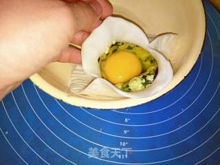三鲜馅鸡蛋灌饼的做法步骤:6