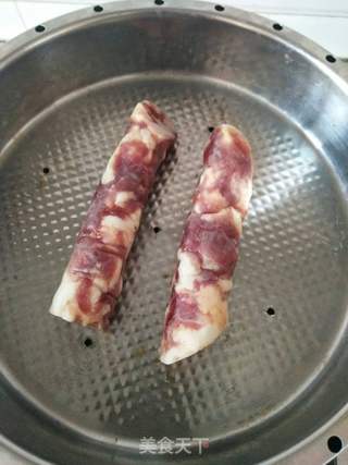 香肠煲仔饭的做法步骤：3