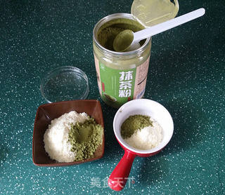 抹茶雪花酥的做法步骤:3