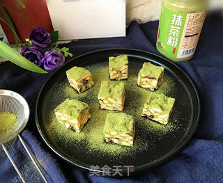 抹茶雪花酥的做法步骤:16