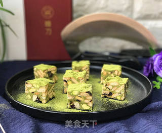 抹茶雪花酥的做法步骤:17
