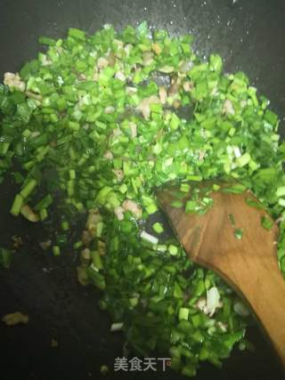 韭菜豆腐的做法步骤:4