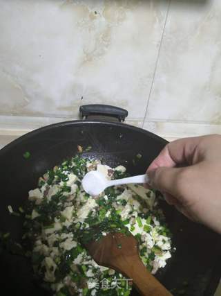 韭菜豆腐的做法步骤:6