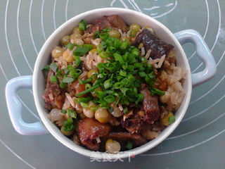 豌豆鸡米饭的做法步骤:13