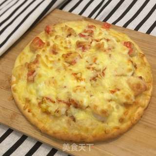 田园海鲜披萨的做法步骤:8